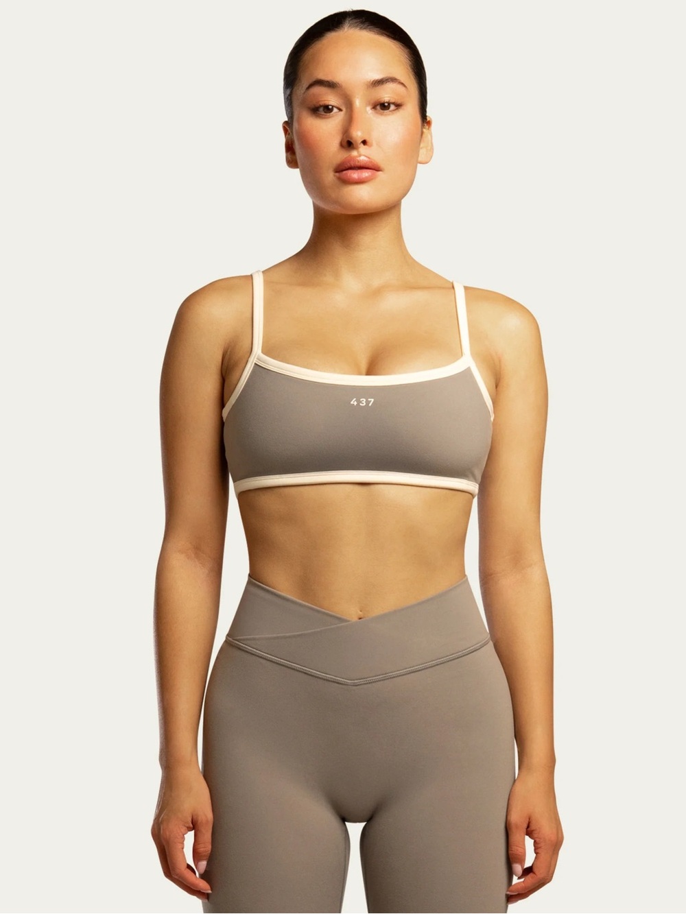 437 - Micro Bra (Clay Mask & White)
